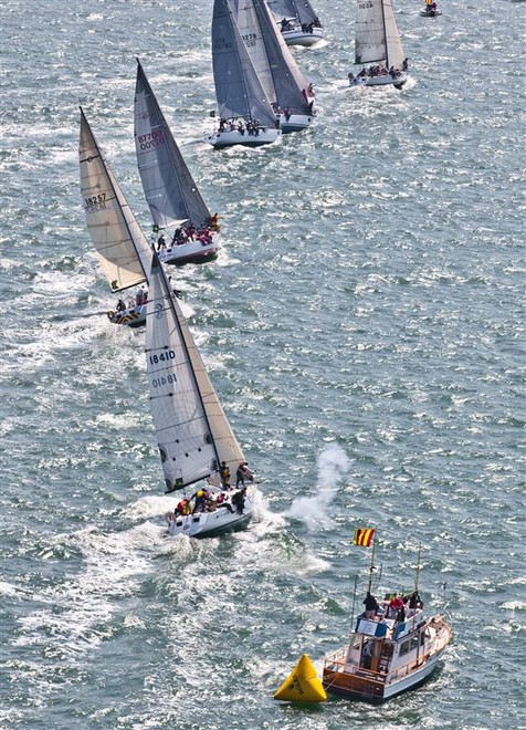 Start, Class- Express 37 - Rolex Big Boat Series 2011 ©  Rolex/Daniel Forster http://www.regattanews.com